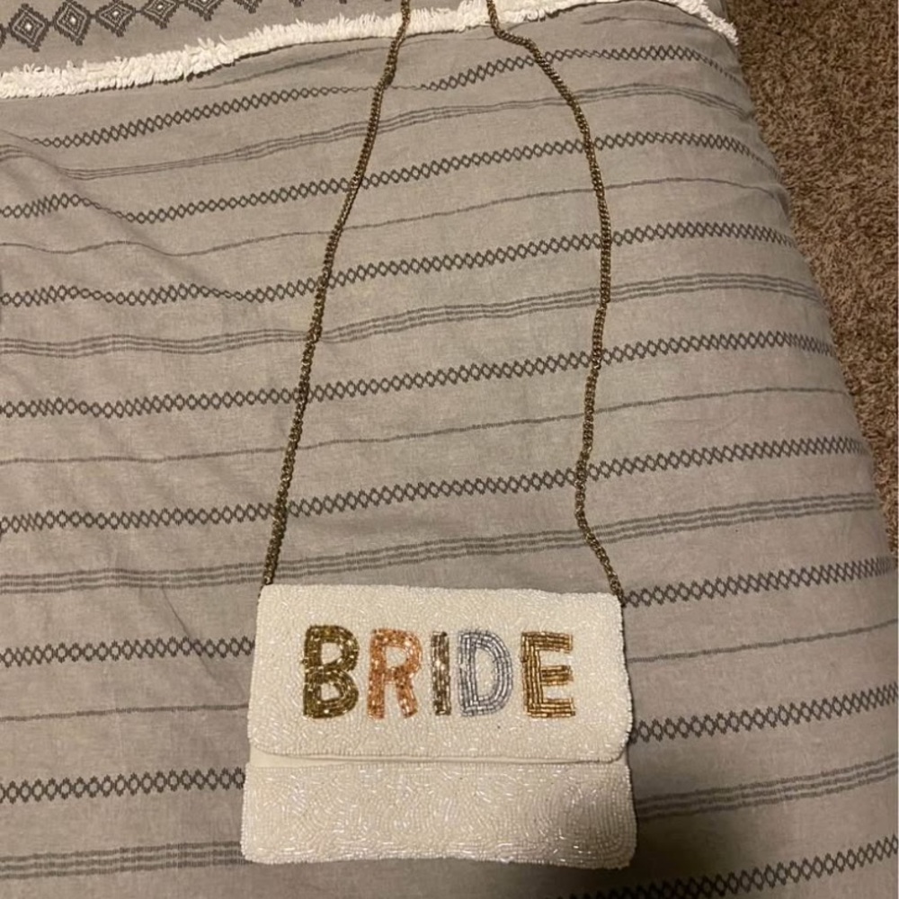 Beaded Bride Clutch - Cream and Gold - Picture 2 of 6